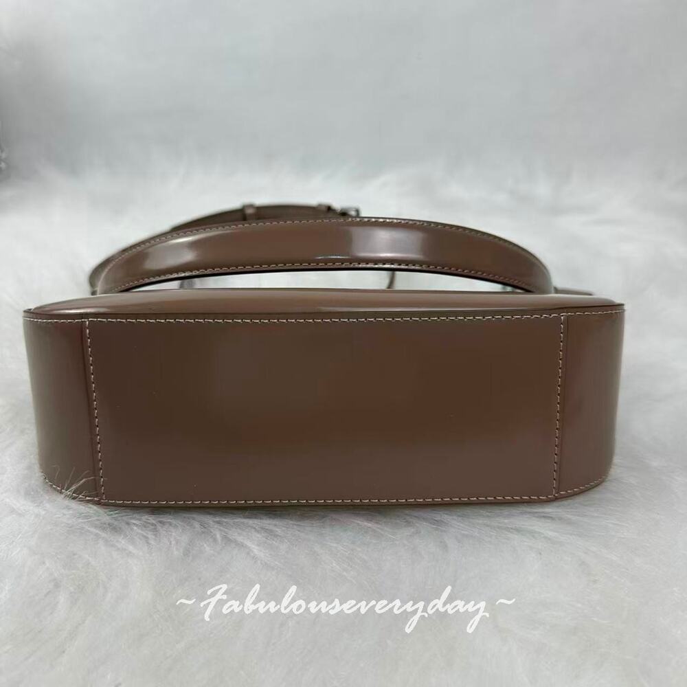 Coach Teri Shoulder Bag Crossbody In Leather Silver/Clay CV938 NWT - Picture 9 of 11